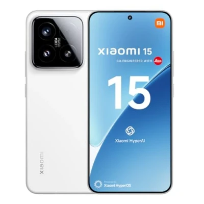 Imagen de Xiaomi 15 Smartphone de 12+512GB, Lente óptica Leica Summilux, Snapdragon 8 Elite, Pantalla AMOLED CrystalRes 6,36&quot; 120 Hz, HyperCharge 90W, Cargador no Incluido, Blanco (Versión ES)