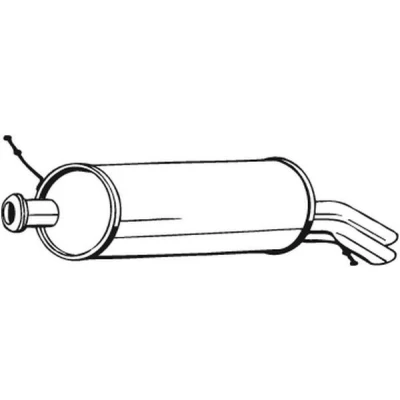 Imagen de BOSAL 135 547 Silenciador trasero CITROËN: C5 I Familiar, Hatchback