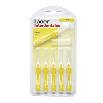 Imagen de INTERPROXIMAL Cepillo Interdental Recto Fino 6 Unidade, Mango Bimaterial y Antideslizante, Cuello Flexible, Máxima Eficacia, Filamentos Tynex, Previene Elimina la Placa Bacteriana