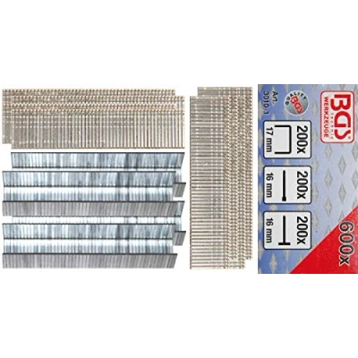 Imagen de BGS 3010 1 Surtido de grapas, puntas y clavos 600 piezas