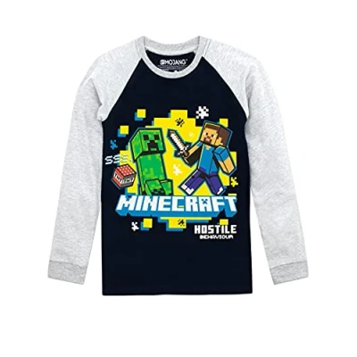 Imagen de Minecraft Camiseta de Mangas largas para niño 13 14 Años