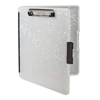 Imagen de Dexas Slimcase 2 portapapeles de almacenamiento con apertura lateral, granito gelatinoso, suministros oficina para organizar, transportar y almacenar, soporte A4, combina estilo funcionalidad,