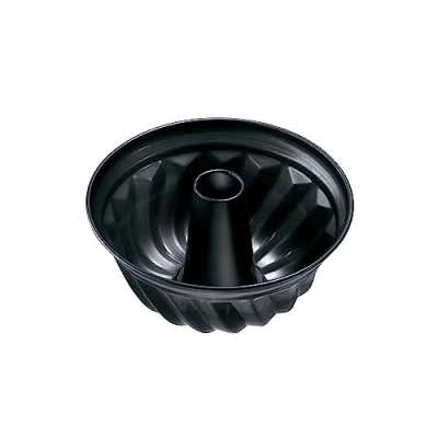 Imagen de ZENKER Molde bizcocho redondo 22cm rosco alto o savarín antiadherente negro 22x22x11,5cm 1ud
