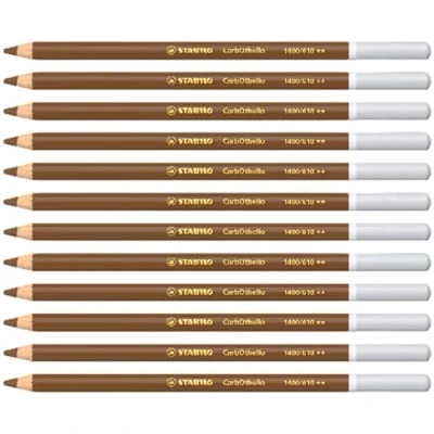 Imagen de Lápiz de Color tiza pastel STABILO CarbOthello Caja con 12 unidades tierra natural