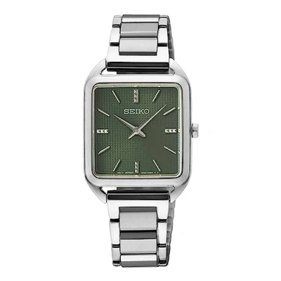 Imagen de Seiko Reloj Analógico para Mujeres de Cuarzo con Correa en Acero Inoxidable SWR075P1