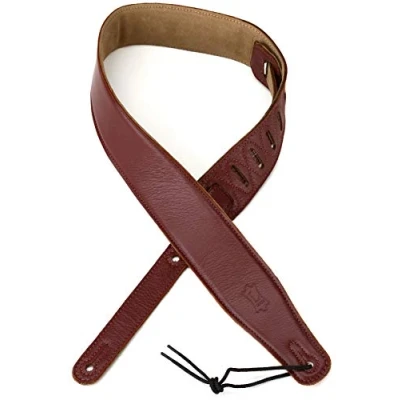 Imagen de Levy &#039;s Leathers m26gf correa de 2,5 pulgadas con parte superior cuero prenda, granate