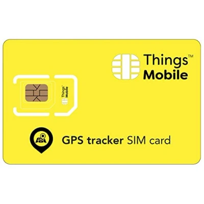 Imagen de Tarjeta SIM para GEOLOCACIÓN GPS Tracker Things Mobile Cobertura Global, Red multioperador GSM/2G/3G/4G, sin costes fijos, vencimiento. 10 de crédito Incluido
