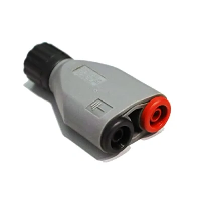 Imagen de PeakTech P 7055 Adaptador BNC a enchufes Banana, Accesorio para osciloscopios, generador de señal, Contador frecuencia y Abrazadera con Cable Prueba 4 mm, Totalmente Aislado