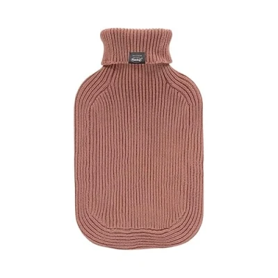 Imagen de Fashy Bolsa de agua caliente con cuello alto, funda punto, marrón, 2 L
