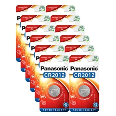 Imagen de Panasonic CR2012 Batería de litio 3 V, paquete 12 unidades