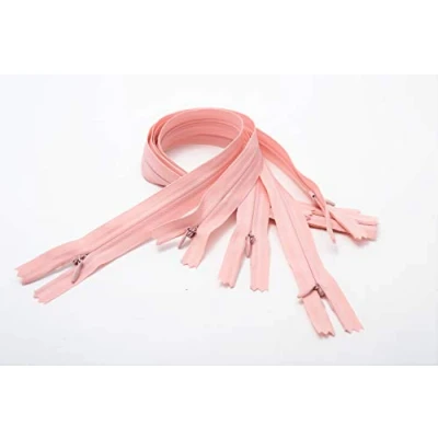 Imagen de LEDUC Trimz Invisible Zip RVNAVN3 Cremallera, Nylon, Rosa, 40 cm, 5