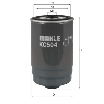 Imagen de MAHLE ORIGINAL KC 504 Filtro Combustible enroscable KIA: SORENTO 2, HYUNDAI: Santa FE 3, Grand Fé