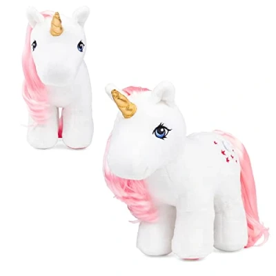Imagen de Basic Fun My Little Pony, Peluche de Moondancer del 40 Aniversario, 35332, Regalos Caballos Retro para niños y niñas, Unicornios niñas a Partir 3 años