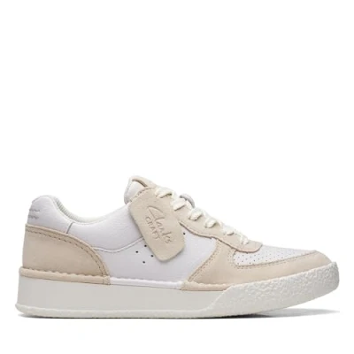 Imagen de Clarks Craft Cup Court, Zapatillas Mujer, Off White Combi, 35.5 EU