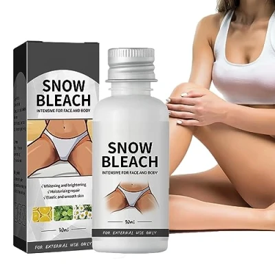 Imagen de Crema Blanqueadora Para La Zona Íntima,Snow Bleach Cream,Crema Aclarar Piel Las Zonas Íntimas,Crema Axilas,Crema Correctora De Manchas Oscuras Sensibles