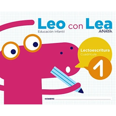 Imagen de Leo con Lea 1. Cuadrícula. (Cuadernos educacion infantil (43))