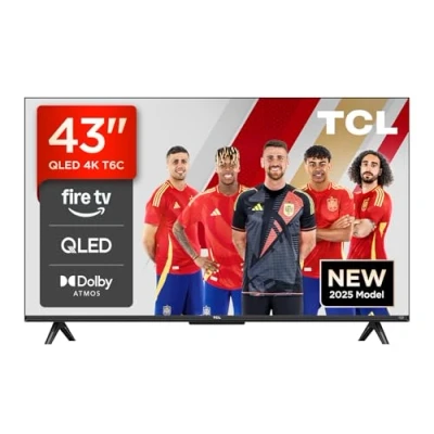 Imagen de TCL 43T6C 43 QLED 4K HDR TV, Fire TV (Smart with Dolby Vision &amp; Atmos, HDR10+, Press Ask Alexa)