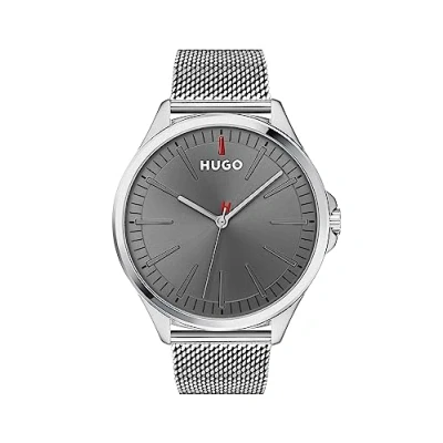 Imagen de HUGO Reloj Analógico de Cuarzo para hombre con correa malla acero inoxidable plateada 1530135