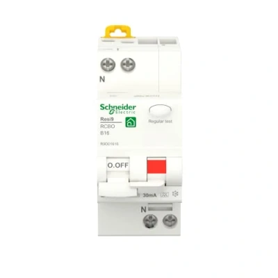 Imagen de Schneider Electric R9D01616 Interruptor FI/LS, Gris, Ausschaltevermögen 6kA