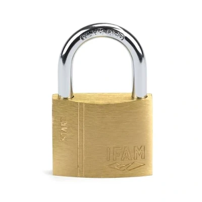 Imagen de IFAM Candado Antirrobo SR40 Gama Start, 40 mm, Arco Normal, Sistema Doble Enganche, Incluye 2 Llaves de Serreta, Resistencia y Fiabilidad, Ideal para Maletas, Taquillas, Cajones Cajoneras, Talleres