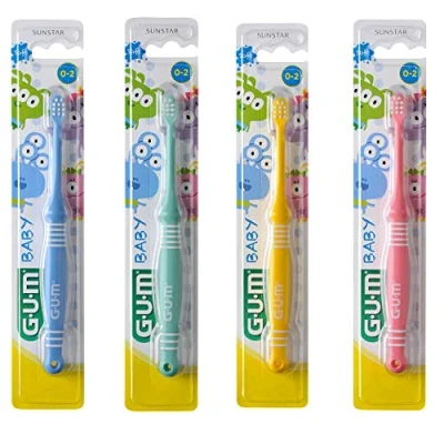 Imagen de Gum Baby Monster monstruo cepillo de dientes para bebés 3 piezas