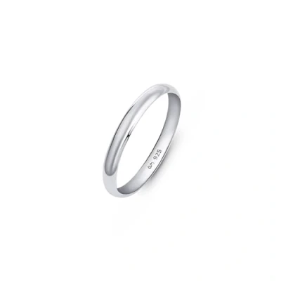 Imagen de Amberta Alianza de Plata Ley 925 para Mujer: Anillo Boda en 3.5 mm Mujer Talla 14