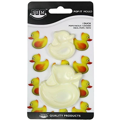Imagen de JEM Pop It Molde Pato, Juego de 2 Tamaño Grande y Pequeño