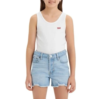 Imagen de Levi&#039;s Lvg Meet and Greet Tanque Acanalado 4ek116 Camiseta, Blanco Brillante, 10 años para Niñas