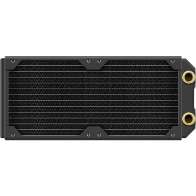 Imagen de Corsair Hydro X Series XR5 Neo de 240 mm radiador refrigeración líquida Núcleo Cobre Optimizado para Funcionamiento silencioso 2 Unidad 120 Roscas G1/4 Negro