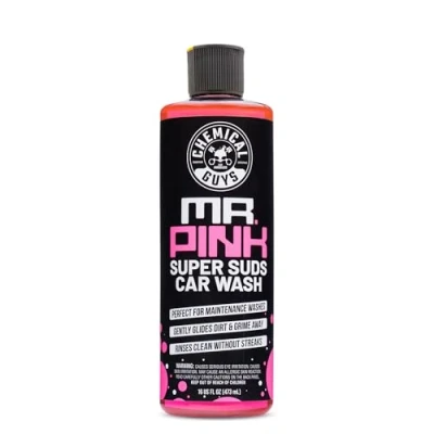 Imagen de Chemical Guys Champú de Coche Mr. Pink Car Wash Shampoo 473 ml. Elimina eficazmente la Suciedad, mugre e Incluso Las Salpicaduras Insectos, dejando su Limpio y Brillante.