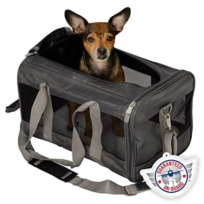 Imagen de Sherpa Transportín para Mascotas, Carbón, 43 cm L x 28 W 27 H