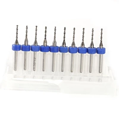 Imagen de FTVOGUE 10 brocas de carburo para taladro precisión tarjeta circuito impreso (0,2 mm)