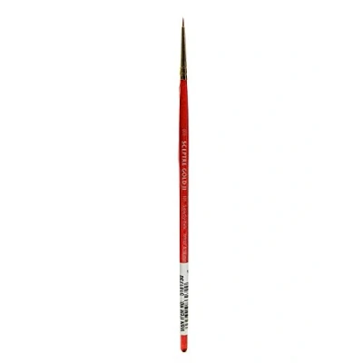 Imagen de Winsor &amp; Newton Sceptre Gold II Pincel Redondo con Mango Corto, Rojo, Nr. 000 1 mm