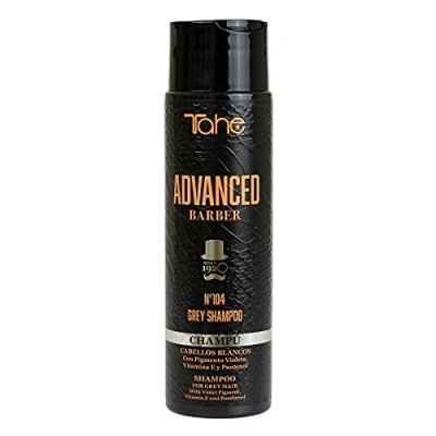 Imagen de Tahe Advanced Barber Champú para cabellos blancos, grises o con mechas Nº104 Grey, 300 ml