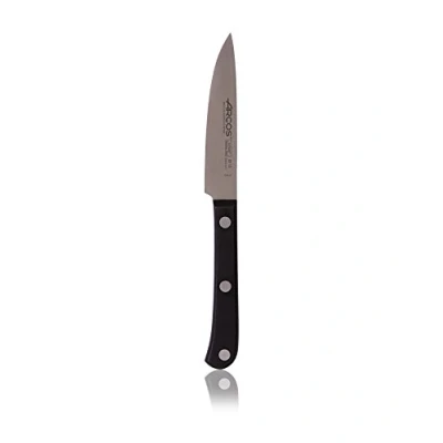Imagen de Arcos Europa, Cuchillo para Verduras, Acero Inoxidable Nitrum 100 mm, Mango POM Color Negro