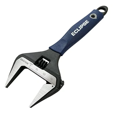 Imagen de Eclipse Professional Tools ADJW6WJ Llave ajustable de 6&quot; con mandíbula extra ancha 34 mm (3⁄₁₀&quot;)