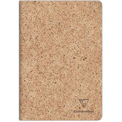 Imagen de Clairefontaine 83523C Un cuaderno de piqué cosido hilo vaqueros y cacao 96 páginas, 21 x 29,7 cm, 90 g, rayas