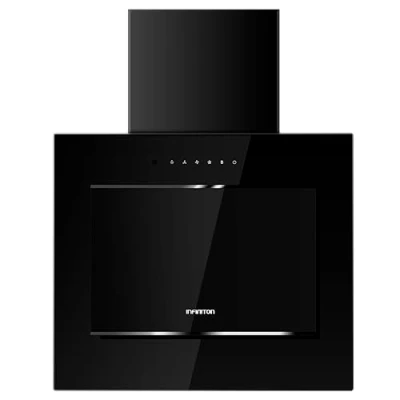 Imagen de INFINITON CMPTRAL A64N Campana Extractora Perimetral Modo Booster Acabado Cristal Black Potencia 800m3/h Touch Panel Luces LED Ancho 60 cm