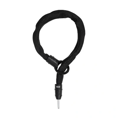 Imagen de ABUS Cadena de inserción para Candado cuadro IvyTex Adaptor Chain 8KS bicicleta con cubierta que repele la suciedad y humedad resistente 8 mm Negro, 100 cm