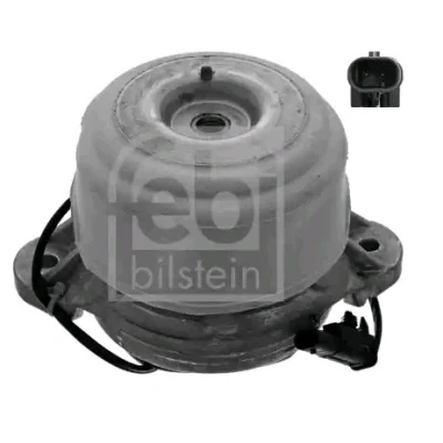 Imagen de FEBI BILSTEIN 49423 Soporte de motor derecha Cojinete hidro conectable electricamente con tapa contra salpicaduras MERCEDES BENZ: Clase E Berlina