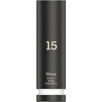 Imagen de Wera 05004832001 8790 C Impaktor Deep Llave de vaso con arrastre 1/2&quot;, Blanco, 15.0 x 83.0 mm