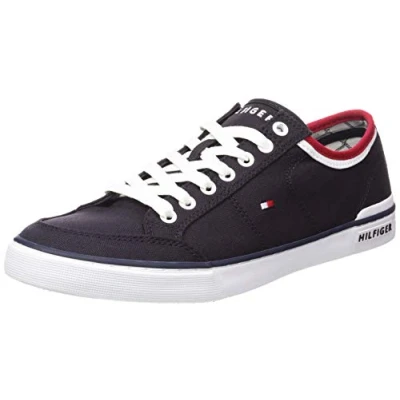 Imagen de Tommy Hilfiger Core Corporate Textile Sneaker, Zapatillas Hombre, Azul (Midnight 403), 42 EU