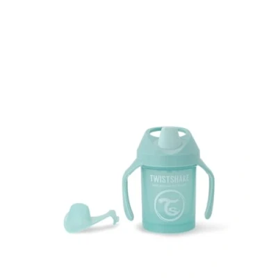Imagen de Twistshake Mini Vaso con Boquilla a Prueba de Fugas 230 ml, Biberón Entrenamiento sin Derrames Mezclador Frutas y Sello Silicona para Niños Pequeños Bebés,Nuevo Turquesa