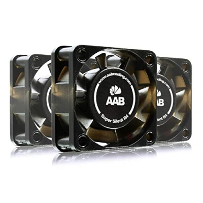 Imagen de AABCOOLING Super Silent R4 Un Silencioso y Muy Efectivo Ventilador 40mm con 9V Adaptador, de Portatil, Fan PC, Externo, 7,35 m3/h, 3200 RPM 3 Piezas 7,9 dB (A)