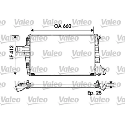 Imagen de Intercooler,aire de admisión VALEO 817865