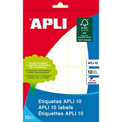 Imagen de APLI 1641 Etiquetas blancas (19 x 40) 10 hojas