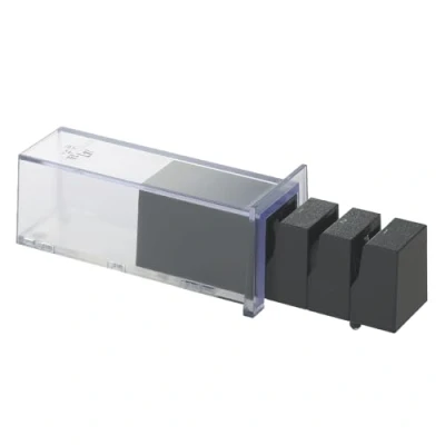 Imagen de KAI Seki Magoroku afilador de diamante y cerámica para hojas afiladas en un solo lado Granulación 150 (2x), 270 1000 (2x) Dimensiones 13,8 x 5,1 5,7 cm