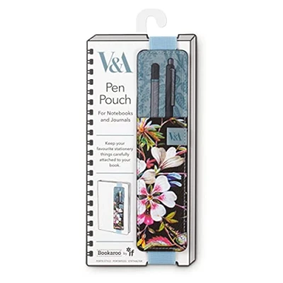 Imagen de IF V &amp; A Bookaroo Estuche para bolígrafos, diseño floral negro, talla única