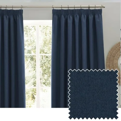 Imagen de furn. Cortinas Opacas Plisadas Dawn Medianoche 168 x 137 cm