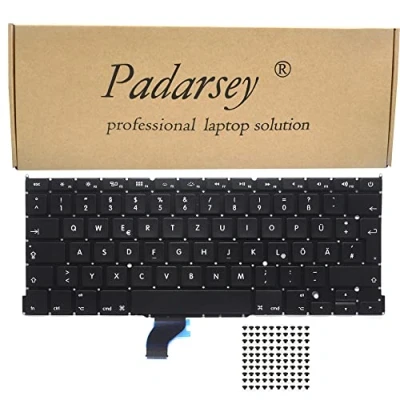 Imagen de Pardarsey QWERTZ Teclado de repuesto para MacBook Pro A1502 13 pulgadas a finales 2013 2015